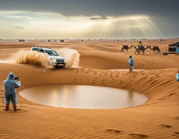 Dubai Desert Safari in Rain Safety Tips