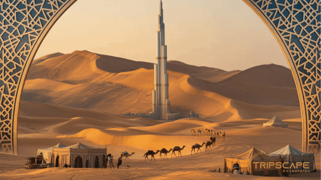 Burj Khalifa Minimal Sketch