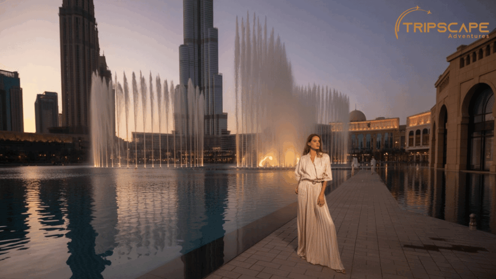Dubai Fountain Lake Walk
