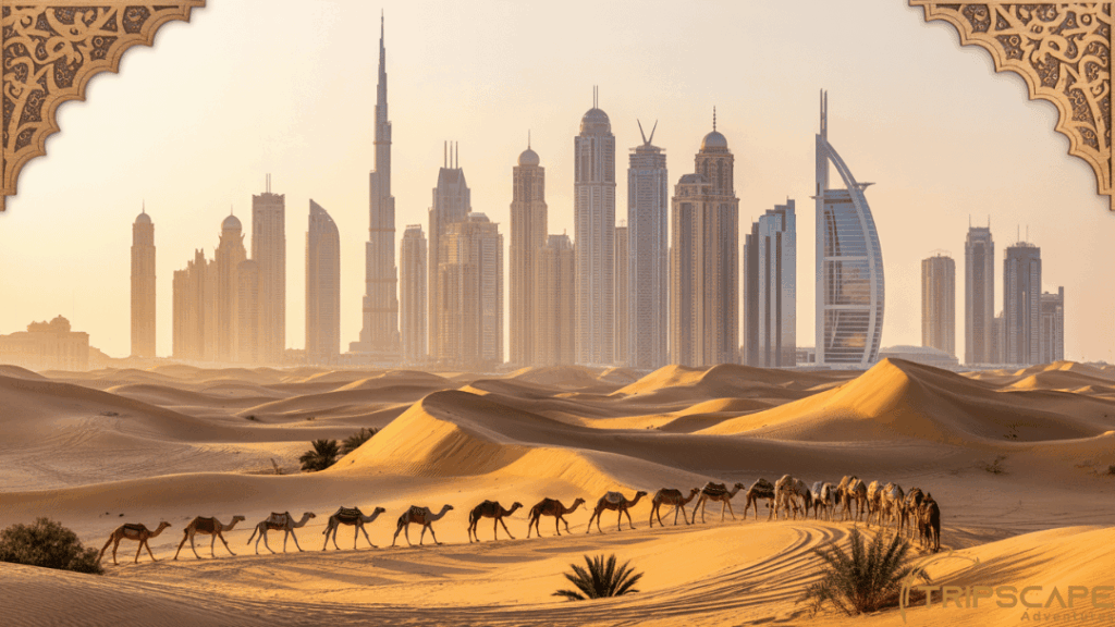 Dubai Skyline Simple View