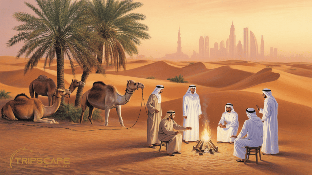 easy UAE drawing idea